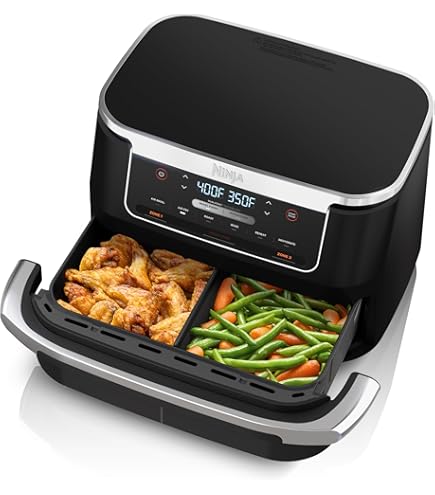MagicYa② Ninja AD600CO Foodi DualZone FlexBasket Air Fryer 7 in 1 with 11